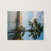 Tropisch paradijs bij zonsondergang, Fiji Legpuzzel (Horizontaal)