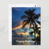 Tropisch paradijs Birthday Kaart (Voorkant / Achterkant)