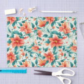 Tropisch paradijs bloemengroen Print Tissuepapier (Craft)