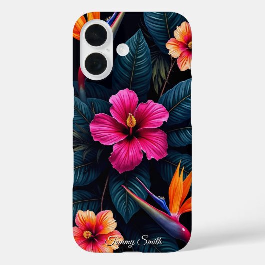Tropisch Paradijs Bloemenpatroon | Levendige botan Case-Mate iPhone Case (Achterkant)