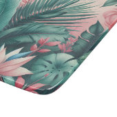 Tropisch Paradijs Botanisch Patroon Snijplank (Hoek)