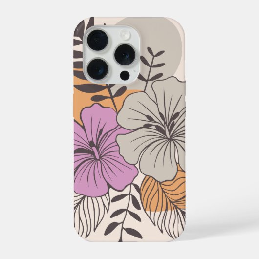 Tropisch Paradijs Botanische Kunst, Boho Muurkunst iPhone Hoesje (Achterkant)