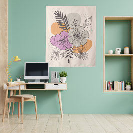 Tropisch Paradijs Botanische Kunst, Boho Wandkleed