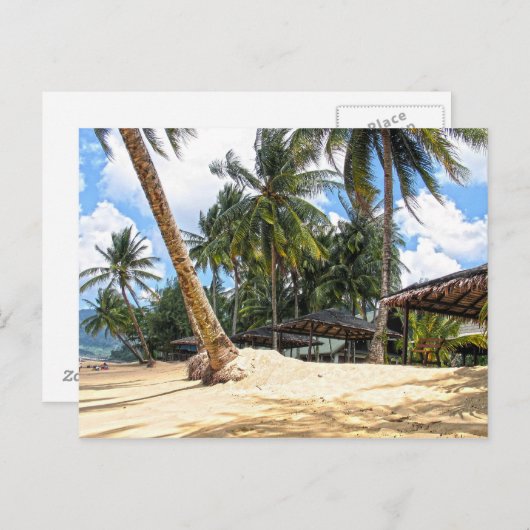 Tropisch paradijs briefkaart (Voorkant / Achterkant)