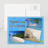 Tropisch paradijs briefkaart (Voorkant / Achterkant)