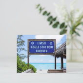 Tropisch paradijs briefkaart (Staand voorkant)