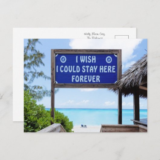 Tropisch Paradijs Briefkaart (Voorkant / Achterkant)