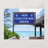 Tropisch paradijs briefkaart (Voorkant)