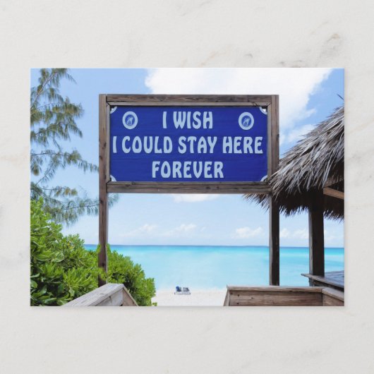 Tropisch Paradijs Briefkaart (Voorkant)