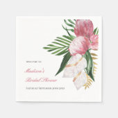 Tropisch Paradijs Bruidsdiner Servet (Voorkant)