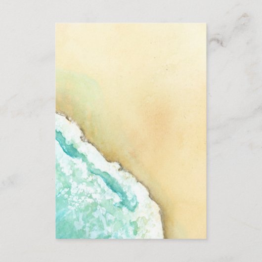 Tropisch Paradijs | Bruiloftsreceptie bestemming Informatiekaartje (Achterkant)