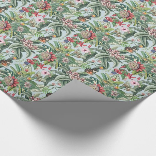 Tropisch paradijs cadeaupapier (Hoek)