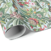 Tropisch paradijs cadeaupapier (Rol Hoek)