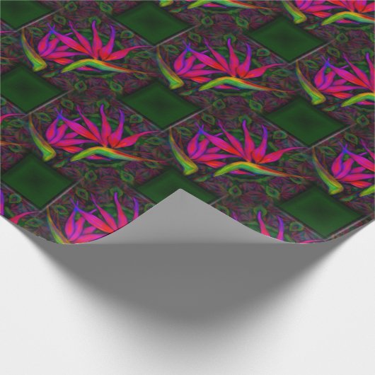 Tropisch paradijs cadeaupapier (Hoek)