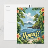 Tropisch paradijs: de kustbloei van Hawaï Briefkaart (Voorkant / Achterkant)