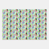 Tropisch Paradijs Foliage Exotische Toucan Vogel Inpakpapier Vel (Voorkant 3)