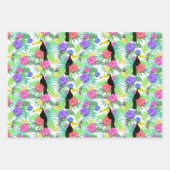 Tropisch Paradijs Foliage Exotische Toucan Vogel Inpakpapier Vel (Voorkant 2)