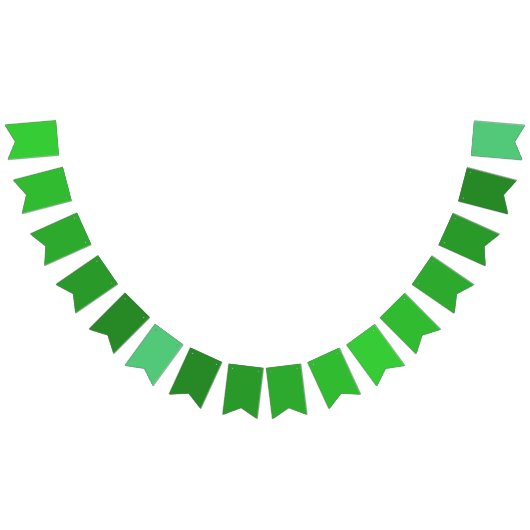 Tropisch Paradijs Gradiënt Limoengroen naar Smarag Vlaggetjes (Alle)