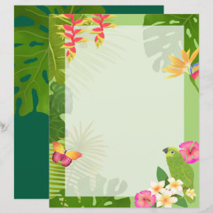 Tropisch Paradijs Groen Blank