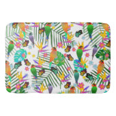 Tropisch paradijs Groene bladeren Floral vogels Badmat (Voorkant)