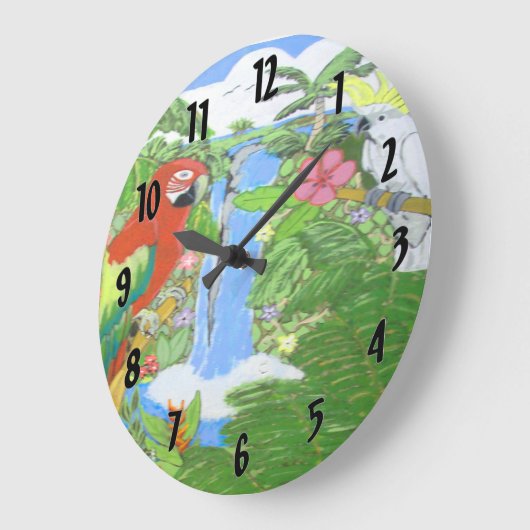 Tropisch paradijs grote klok (Hoek)