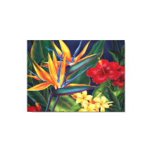 Tropisch Paradijs Hawaï Groot Ingepakt Canvas