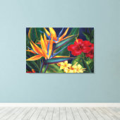 Tropisch Paradijs Hawaiaans 2-Paneel Canvas Afdruk (Insitu (Houten vloer))