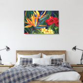 Tropisch Paradijs Hawaiaans 3-panels Canvas Afdruk (Insitu (Slaapkamer))