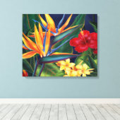 Tropisch Paradijs Hawaiaans Omwikkeld Canvas Afdruk (Insitu (Houten vloer))
