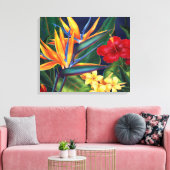Tropisch Paradijs Hawaiaans Omwikkeld Canvas Afdruk (Insitu (Woonkamer))