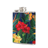 Tropisch paradijs Hawaiian Floral Flask Heupfles (Links)