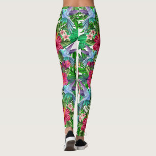 Tropisch paradijs Hummingbird CBDOilPrincess Leg Leggings