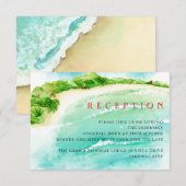 Tropisch Paradijs | Huwelijksfeest bestemmingsloca Informatiekaartje (Voorkant / Achterkant)