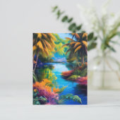 Tropisch paradijs II Briefkaart (Staand voorkant)