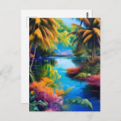 Tropisch paradijs II Briefkaart (Voorkant / Achterkant)