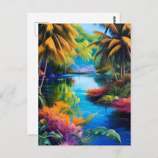 Tropisch paradijs II Briefkaart (Voorkant / Achterkant)