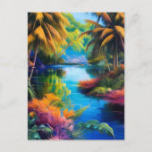 Tropisch paradijs II Briefkaart (Voorkant)