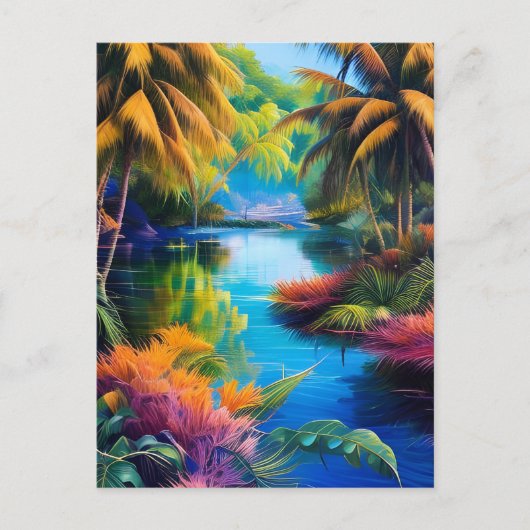 Tropisch paradijs II Briefkaart (Voorkant)