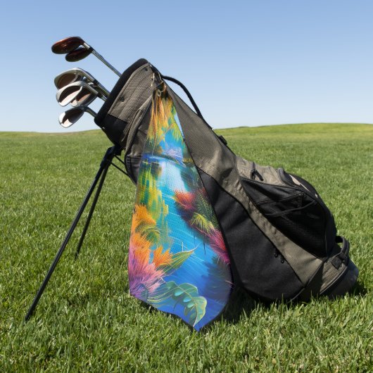 Tropisch paradijs II Golfhanddoek (Groen)