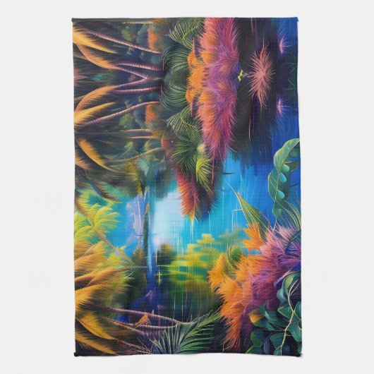 Tropisch paradijs II Theedoek (Verticaal)