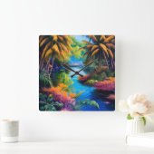 Tropisch paradijs II Vierkante Klok (Huis)