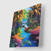 Tropisch paradijs II Vierkante Klok (Hoek)