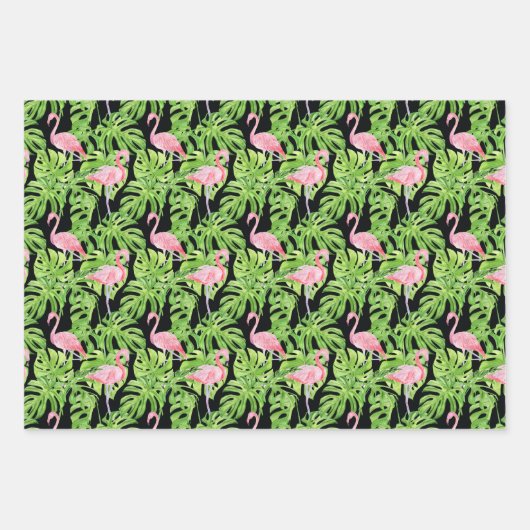 Tropisch paradijs inpakpapier vel (Voorkant)