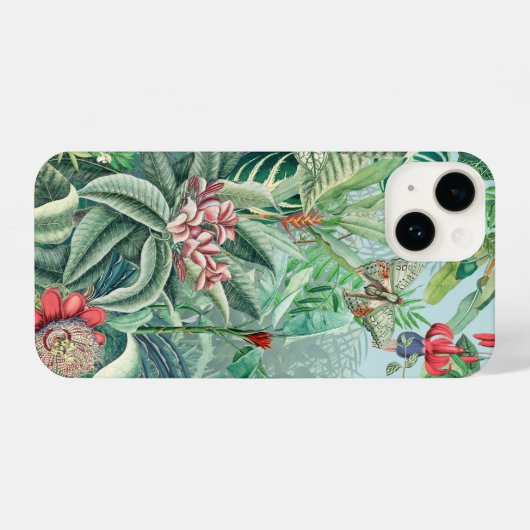 Tropisch paradijs iPhone hoesje (Achterkant horizontaal)