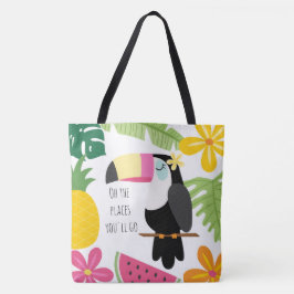 Tropisch Paradijs Kleurrijk strand Tote Bag