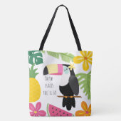 Tropisch Paradijs Kleurrijk strand Tote Bag (Achterkant)