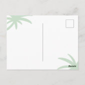 Tropisch Paradijs Kust Strandhuis Hallo Briefkaart (Achterkant)