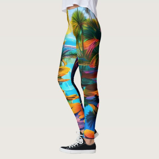 Tropisch paradijs leggings (Links)