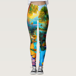 Tropisch paradijs leggings