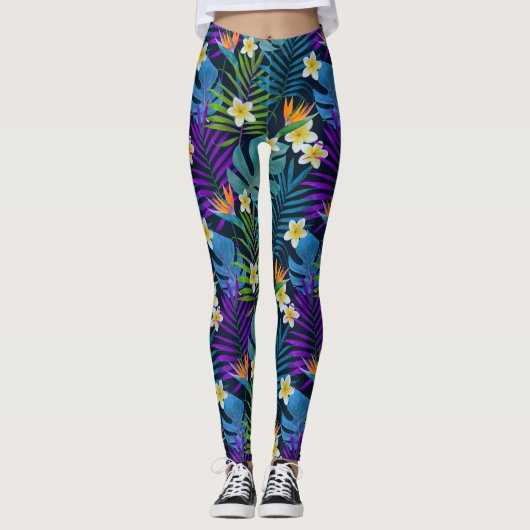 Tropisch paradijs leggings (Voorkant)